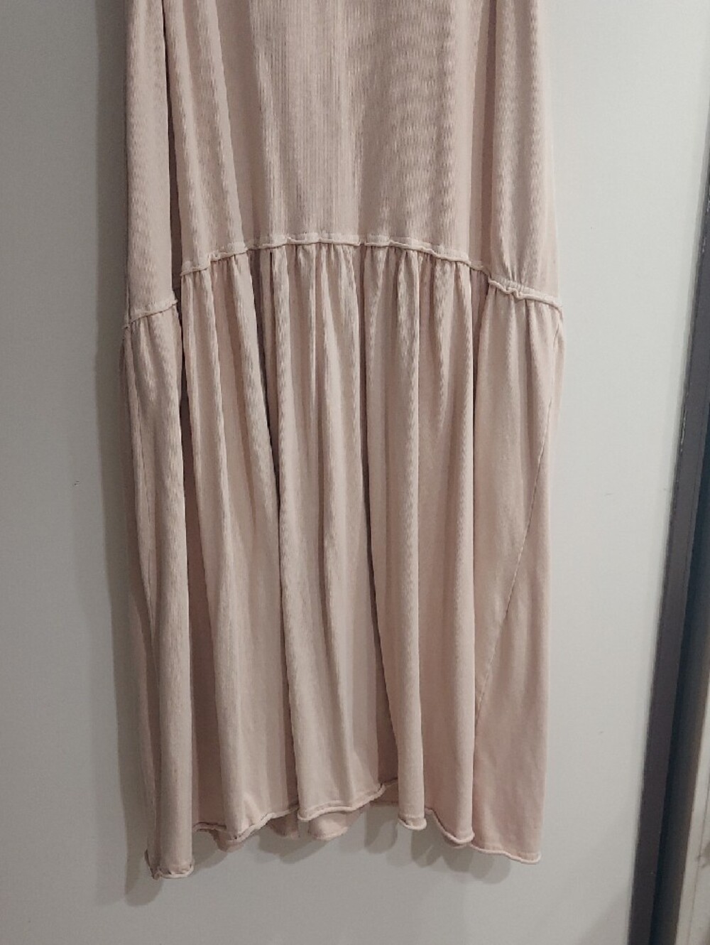 Free People Beige Sleeveless Tiered Maxi Dress - Picture 2 of 8